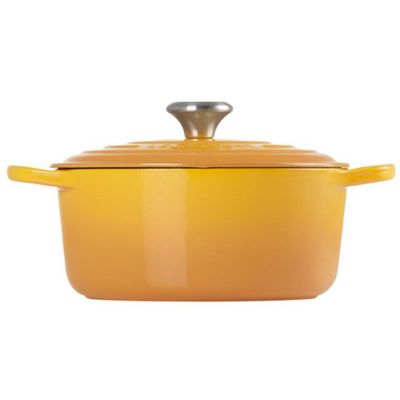 KIT LE CREUSET 4 PANELAS REDONDAS 20 22 24 E 26CM EM FERRO ESMALTADO - Amarelo Nectar