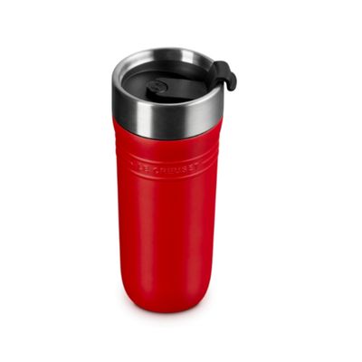 CANECA LE CREUSET TÉRMICA ON THE GO EM AÇO INOXIDÁVEL 350ML VERMELHO 41067190600001