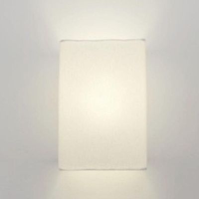 Arandela Retangular Retro Vivare Md-2029 Cúpula Em Tecido 18x10x30cm - Bivolt Branco 127-220v