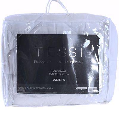 Pillow Top Solteiro Toque De Plumas 600G/M² Ultra Macio