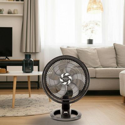 Ventilador De Mesa Britânia 2 Em 1 Maxx Force 6 Pás BVT500 Preto 110V