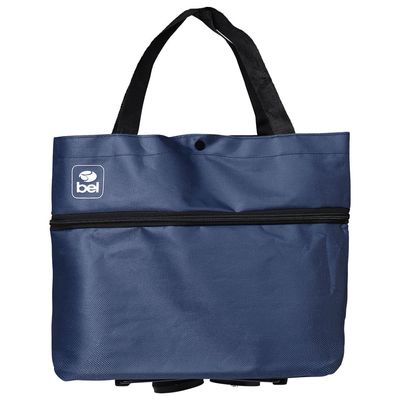 Carrinho Bolsa Sacola Multiuso com Rodinhas Azul Bel Único