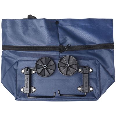 Carrinho Bolsa Sacola Multiuso com Rodinhas Azul Bel Único