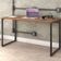 Kit Mesa Para Escritório com Estante 4 Prateleiras Industrial Form C01 135 cm Nogal - Lyam Decor
