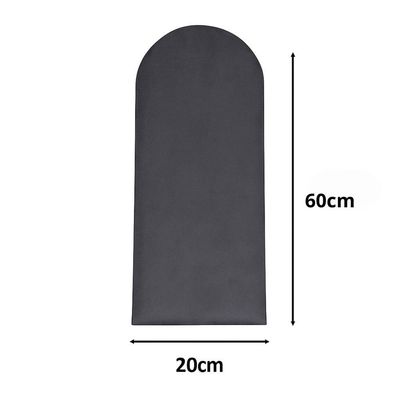 Cabeceira Nuvem Suede King Size Com 10 Placas Macias De 60cm Chumbo