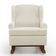 Poltrona De Amamentação Com Balanço Malu Base De Madeira P02 Linho Champagne - Lyam Decor