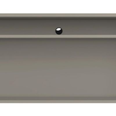 Rack Para Sala de Estar TV 75 Pol 4 Portas Brise Pés Industrial Preto Alef I03 Grigio - Lyam Decor