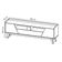 Rack Para Sala de Estar TV 70 Pol 180cm Morello B02 Off White Naturalle - Lyam Decor