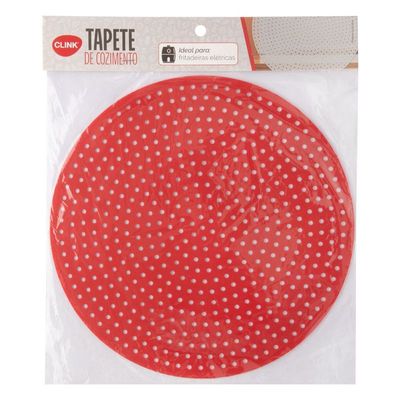 TAPETE PARA AIR FRY DE COZIMENTO 22,5 CM X 0,2 CM  vermelho