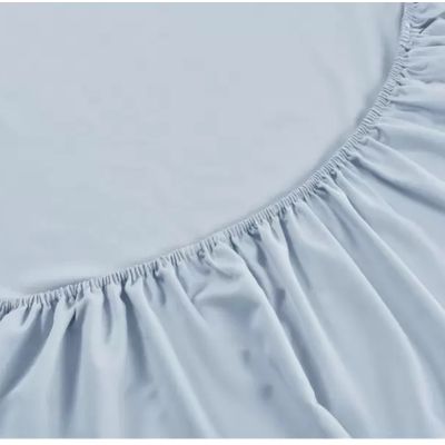 Jogo Cama Queen 4 Pç Poliéster Toque de Seda Azul Jolitex