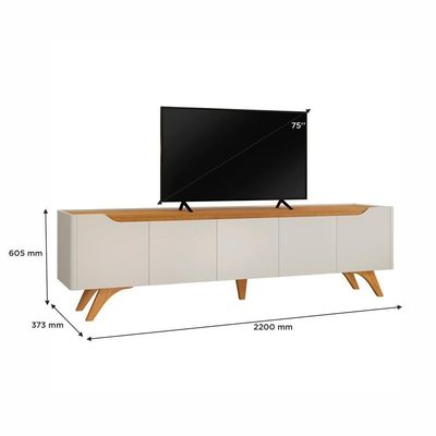 Rack Atenas 220 Mavaular Off White-naturalle
