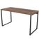 Kit 02 Mesas Para Escritório Home Office Estilo Industrial Form C01 135 cm Nogal - Lyam Decor