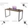 Kit 02 Mesas Para Escritório Home Office Estilo Industrial Form C01 135 cm Nogal - Lyam Decor