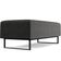 Puff Decorativo Sala de Estar Bali W01 Base Ferro 120x50 cm Linho Cinza Escuro - Lyam Decor