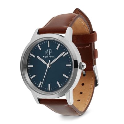 Relógio Feminino Elegante Prata Casual Analógico New Port