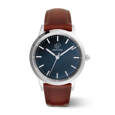 Relógio Feminino Elegante Prata Casual Analógico New Port