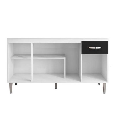 Balcão Cozinha Gabriela 3 Porta 150cm S-t Ajl Branco