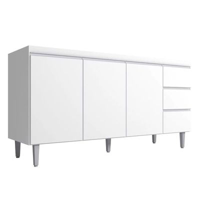 Balcão Gabinete Cozinha Andreia 3 Portas 150cm S-t Ajl