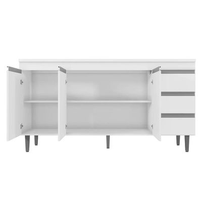 Balcão Gabinete Cozinha Andreia 3 Portas 150cm S-t Ajl