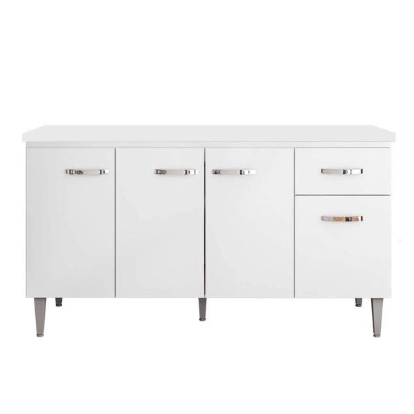 Balcão Cozinha Gabriela 3 Porta 150cm S-t Ajl