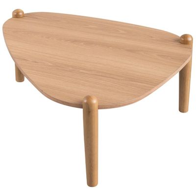 Mesa de Centro Para Sala de Estar Pés Madeira Baixa Trium A03 Hanover Roble - Lyam Decor