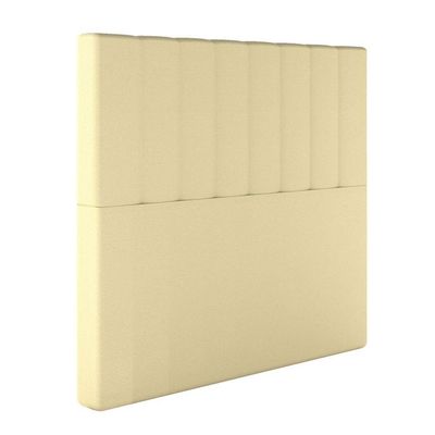 Cabeceira Estofada Solteiro 90 Cm Esmeralda Linho Creme