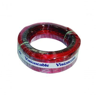 Paralelo Visioncable Bicolor 2x18 (0,75) Rl100mt Vermelho