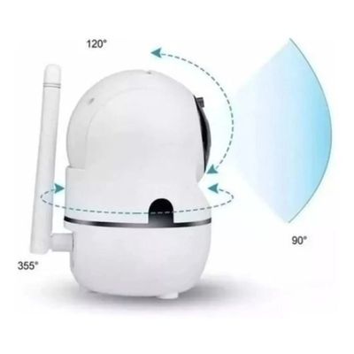 Câmera IP Wifi 720P Robo C/ Áudio Auto Tracking Grava em Nuvem e CartãoSD