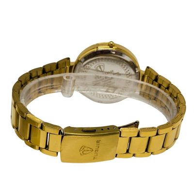 Relógio Tuguir Feminino Ref: Tg30387 Dourado Estojo Porta Jóias