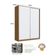 Guarda Roupa Solteiro 183x59,8x235cm 2 Portas 3 Gavetas Freijó Natural Branco RC 2003 Emovell