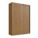 Guarda Roupa Solteiro 2 Portas 165x59,8x235cm Freijó Natural RC2002 Emovell