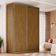 Guarda Roupa Solteiro 2 Portas 165x59,8x235cm Freijó Natural RC2002 Emovell