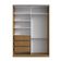 Guarda Roupa Solteiro 2 Portas 165x59,8x235cm Freijó Natural RC2002 Emovell
