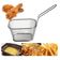 Mini Cesto Frituras Inox Batata Frita Rustica Frango Servir Porcoes Aperitivos Churros Multiuso Mesa Lanchonete Restaura