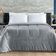 Coberdrom Allure Queen Dupla Face Manta Plush + Malha 1 Peça - Cinza