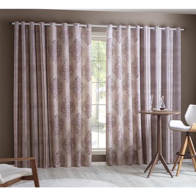 Cortina Combinada Niamei 32 Ilhoses 400x250cm Casa D'oro