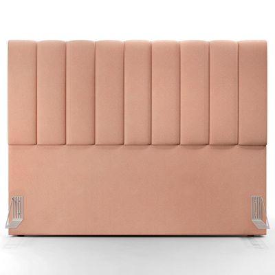 Cabeceira Cama Box Casal Queen 160 cm Dália W01 Linho Rosê - Lyam Decor