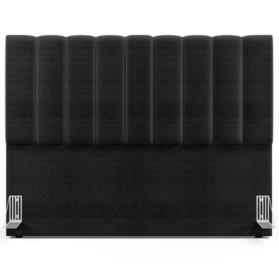 Cabeceira Cama Box Casal Queen 160 Cm Dália W01 Facto Preto Metalizado - Lyam Decor