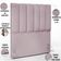 Cabeceira Cama Box Solteiro 100 cm Dália W01 Suede Rosê - Lyam Decor