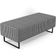 Kit 02 Puffs Decorativo Sala de Estar Bali W01 Base Ferro 120x50 cm Suede Pied Poule - Lyam Decor