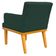 Kit 04 Poltronas Decorativa Para Sala de Estar Base Mel Beatriz W01 Suede Verde Musgo - Lyam Decor