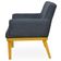 Kit 04 Poltronas Decorativas Para Sala de Estar Beatriz W01 Linho Chumbo - Lyam Decor