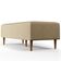 Puff Decorativo Sala de Estar Bali W01 Pés Palito 120x50 cm Linho Bege Escuro - Lyam Decor