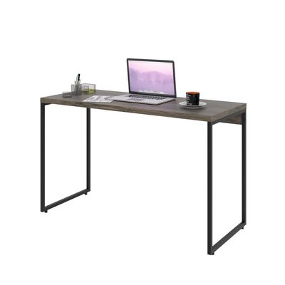 Kit 02 Mesas Para Escritório e Home Office Industrial Aspen 120 cm C01 Carvalho Dark - Lyam Decor
