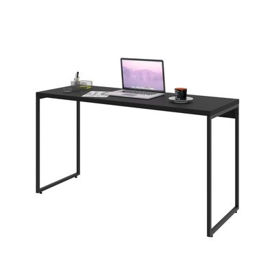 Kit 02 Mesas Para Escritório e Home Office Industrial Aspen 135 cm C01 Onix - Lyam Decor