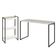 Kit Escritório Estante Areta 3 Prateleiras com Mesa Industrial Aspen 120cm C01 Snow - Lyam Decor