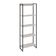 Kit Escritório Estante Areta 5 Prateleiras com Mesa Industrial Aspen 135cm C01 Snow - Lyam Decor
