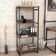 Kit Mesa Para Escritório com Estante 4 Prateleiras Industrial Form C01 120 cm Nogal - Lyam Decor