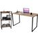 Kit Mesa Para Escritório com Estante Office Estilo Industrial Form C01 120 cm Carvalho - Lyam Decor