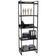 Kit Mesa Para Escritório Industrial em L com 2 Estantes com 5 Prateleiras Form Preto - Lyam Decor